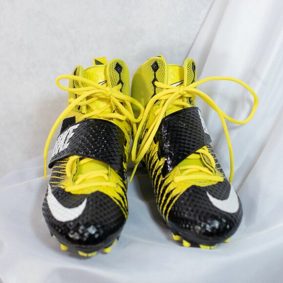 Nike Pro Men’s Lunarbeast Pro TD Football Cleats Black and Yellow Size 11 - Picture 2 of 9